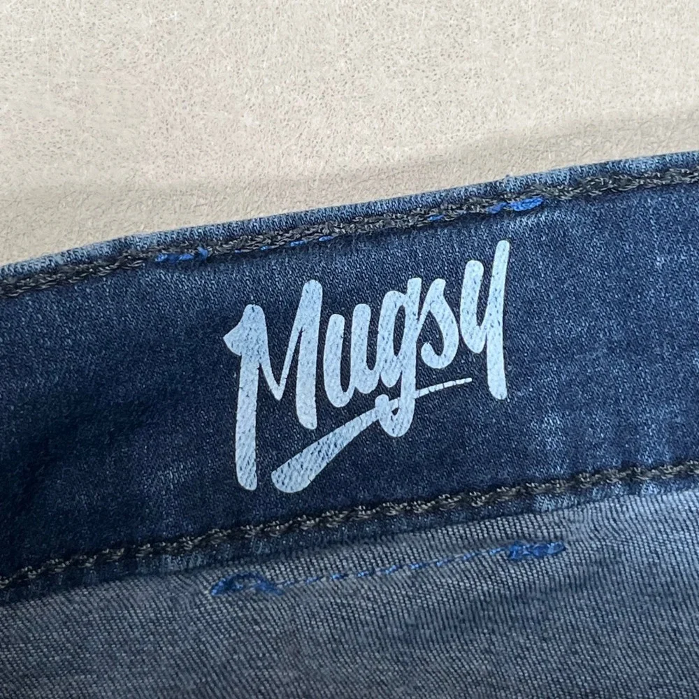 Mugsy Fultons Jeans Men 35x30‎ Blue Medium Wash Stretch Straight Leg Casual Fit